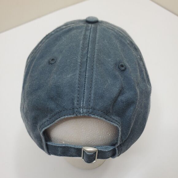 Pink Floyd Cap Hat Blue Distress Denim Cotton American Eagle One Size Adjustable - Picture 4 of 11